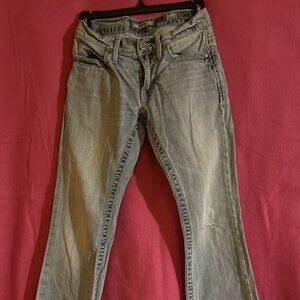 Mens BKE Aiden Jeans Size 26R Lightwash Minimum Distress